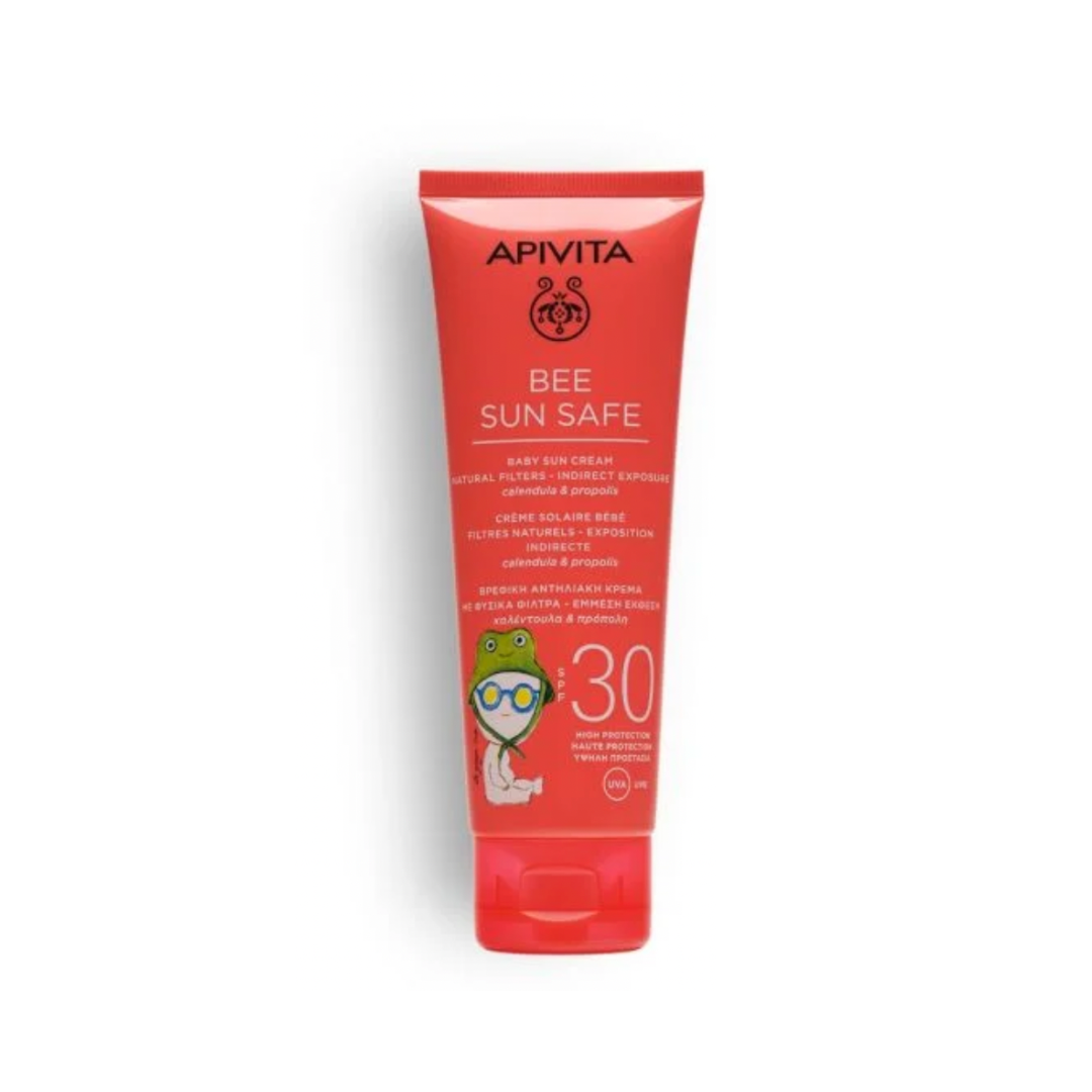 Apivita Bee Sun Safe Baby Sun Cream Natural Filters - Indirect Exposure SPF30, 100ml