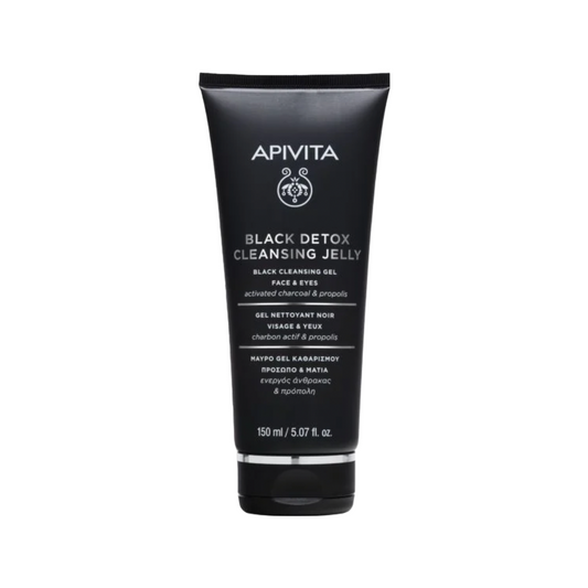 Apivita Black Detox Cleansing Jelly For Face & Eyes, 150ml