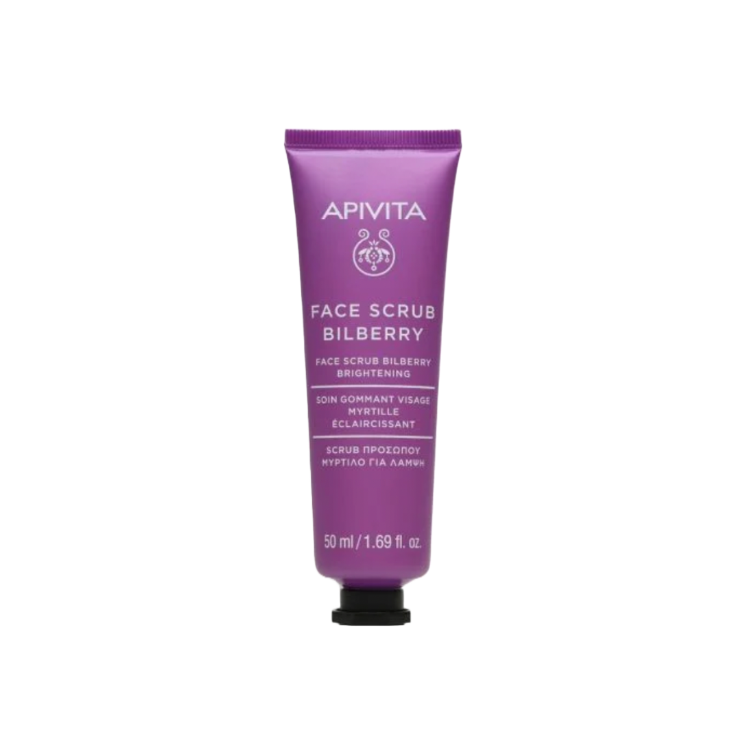 Apivita Face Scrub Bilberry για Λάμψη