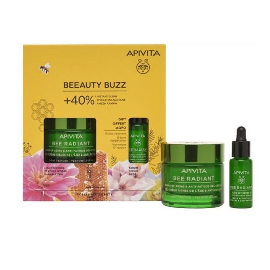 Apivita Beauty Buzz-Bee Radiant (ελαυθριάς υφής), 2τμχ