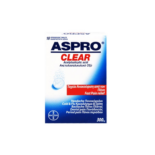 Aspro Clear, 18 Αναβράζοντα δισκία