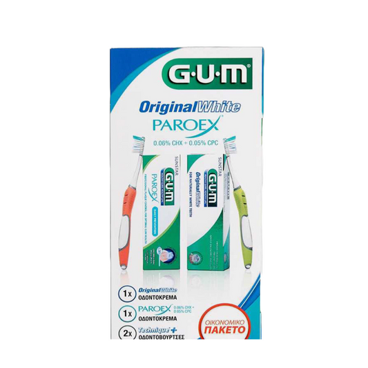 Gum Paroex 0.06% Original White Set, 4τμχ