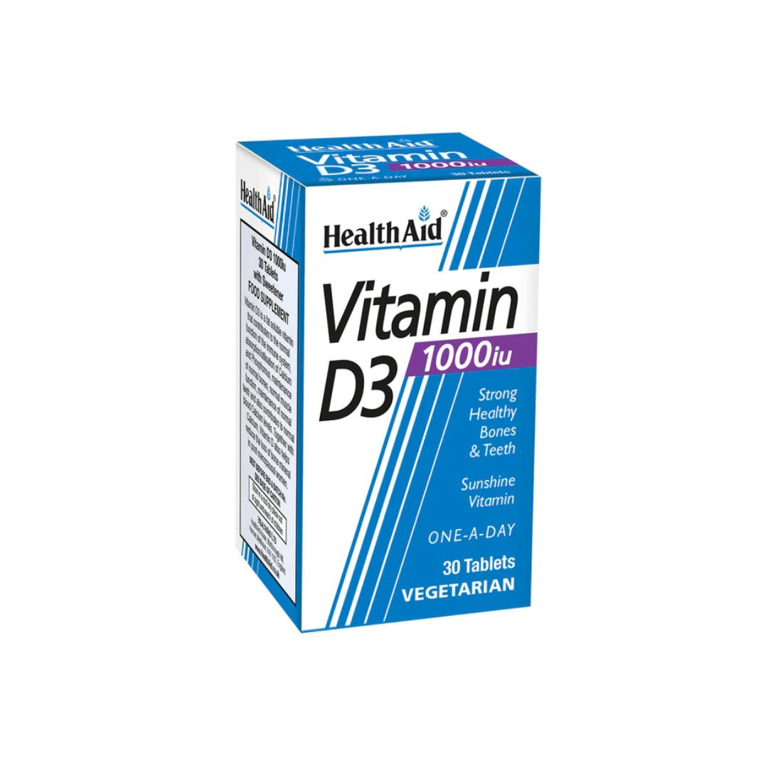 H.Aid Vitamin D3 1000IU, 30 Δισκία