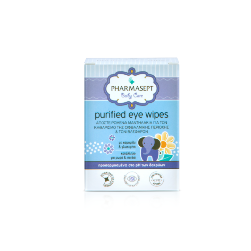 Pharmasept Baby Care Purified Eye Wipes, 10τμχ