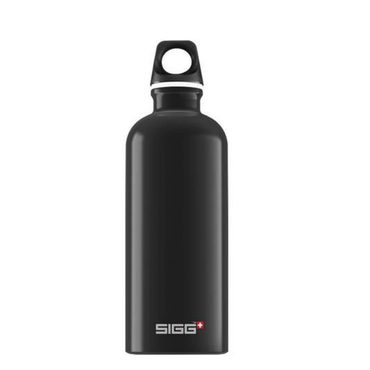 Water Bottle Traveller Black, 600ml