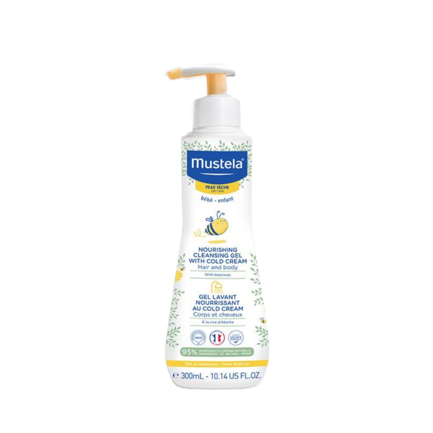 Mustela Nourishing cleansing gel with cold cream, 300ml