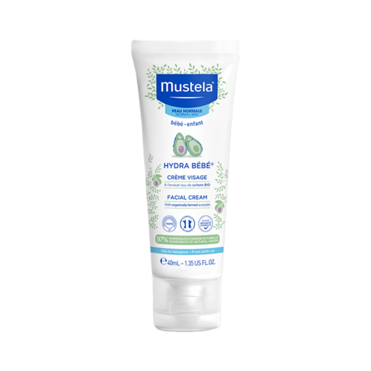 Mustela Hydra Bébé Facial Cream, 40ml