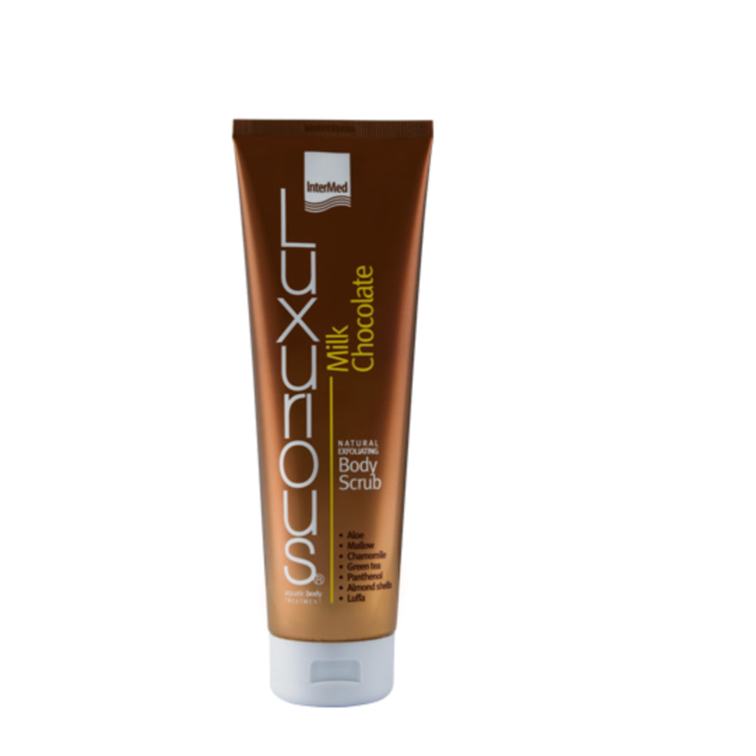 Luxurious Natural Exfoliating Body Scrub Milk Chocolate, 300 ml