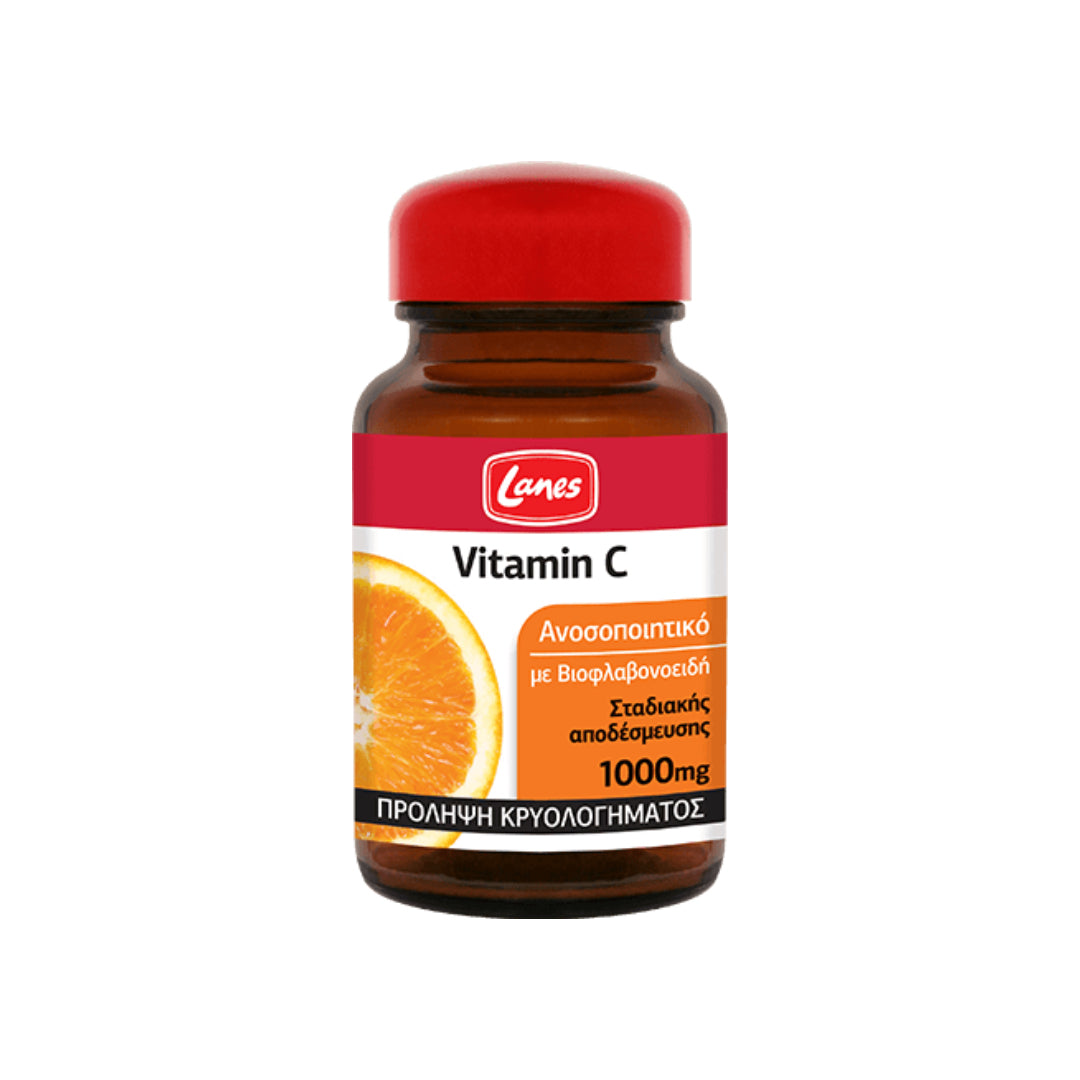 Lanes Vitamin C 1000mg με βιοφλαβονοειδή, 30 Δισκία