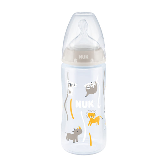 NUK First Choice Bottle Gray with Temperature Control, 150ml