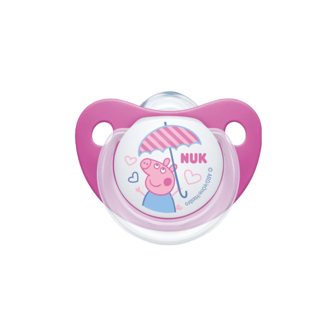 NUK Sil Soother Peppa Pig Pink Trendline 18-36M