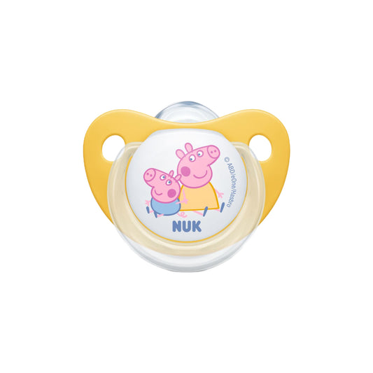 NUK Sil Soother Peppa Pig Trendline Yellow 18-36M