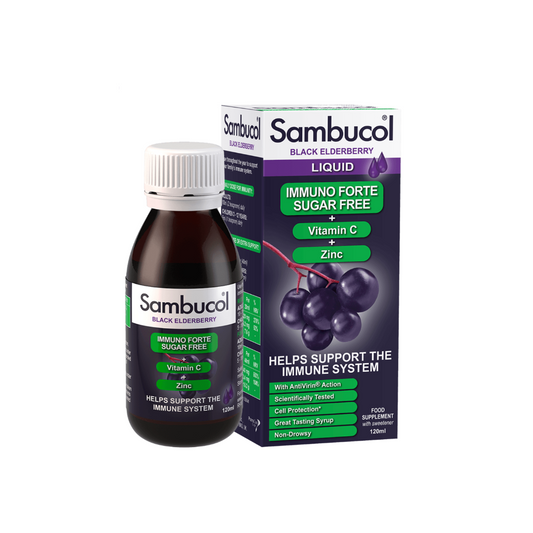 Sambucol Black Elderberry Syrup Sugar Free, 120ml